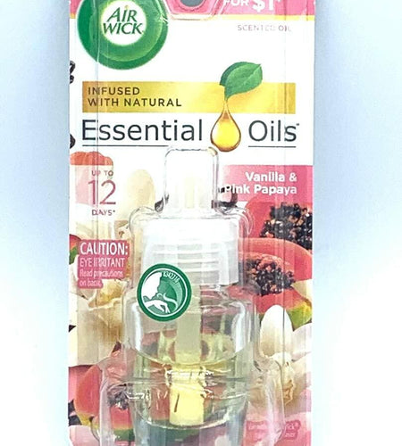 Air Wick Plug-in Scented Oil Refill Vanilla & Pink Papaya 1ct Essential Oils