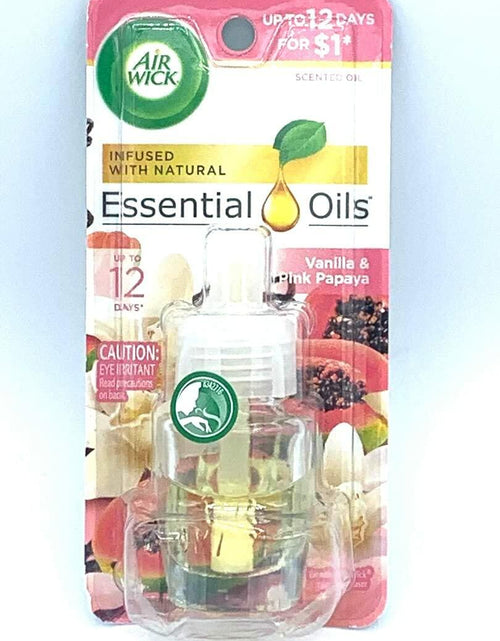 Load image into Gallery viewer, Air Wick Plug-in Scented Oil Refill Vanilla &amp; Pink Papaya 1ct Essential Oils

