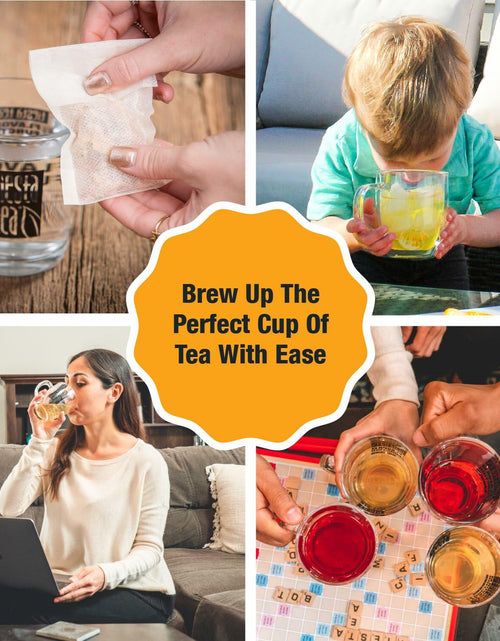 Load image into Gallery viewer, Tiesta Tea Loose Leaf Disposable Infuser Filters Unbleached Paper 100ct Yellow
