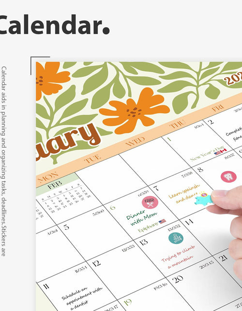 Load image into Gallery viewer, EYROZILL 2025 Wall Calendar Planner Spiral Bound 12x17 Marble Jul25-Dec26
