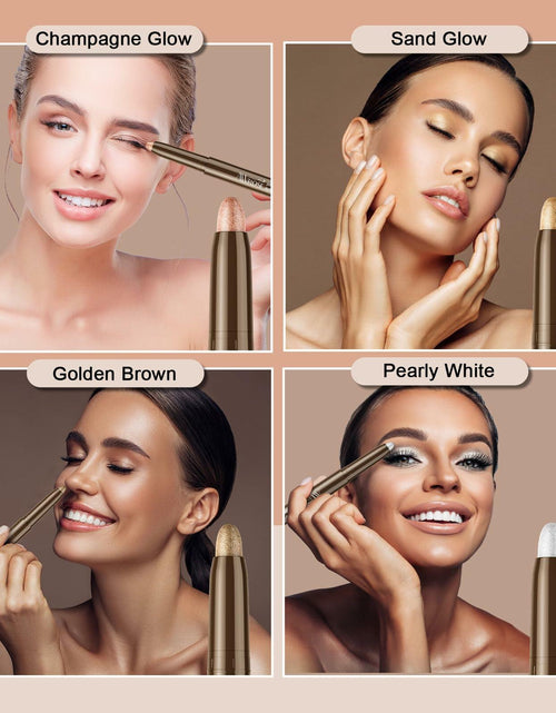 Load image into Gallery viewer, awrose Cream Eyeshadow Stick Waterproof Glitter Shimmer Eye Brightener 1oz
