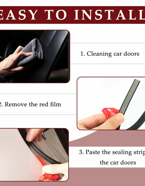Load image into Gallery viewer, CXCCOI 16.4Ft Automotive Weather Stripping Car Door Seal Strip Black
