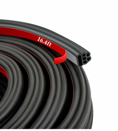 CXCCOI 16.4Ft Automotive Weather Stripping Car Door Seal Strip Black