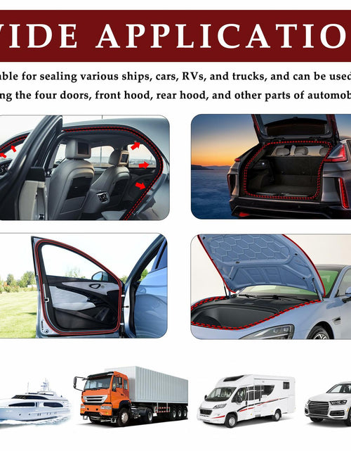Load image into Gallery viewer, CXCCOI 16.4Ft Automotive Weather Stripping Car Door Seal Strip Black
