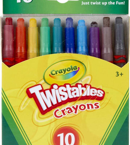 Crayola Twistables Crayons Coloring Set, Twist Up Crayons for Kids, 10 Count