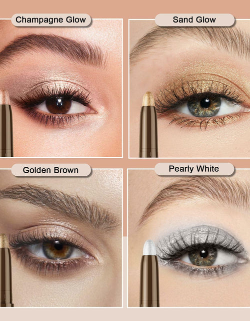 Load image into Gallery viewer, awrose Cream Eyeshadow Stick Waterproof Glitter Shimmer Eye Brightener 1oz

