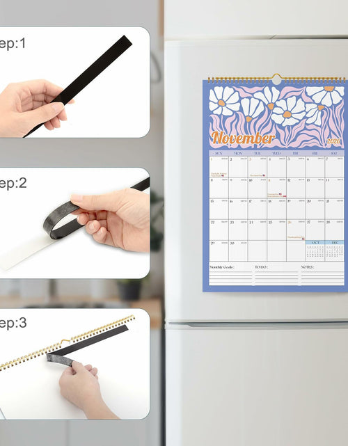 Load image into Gallery viewer, EYROZILL 2025 Wall Calendar Planner Spiral Bound 12x17 Marble Jul25-Dec26
