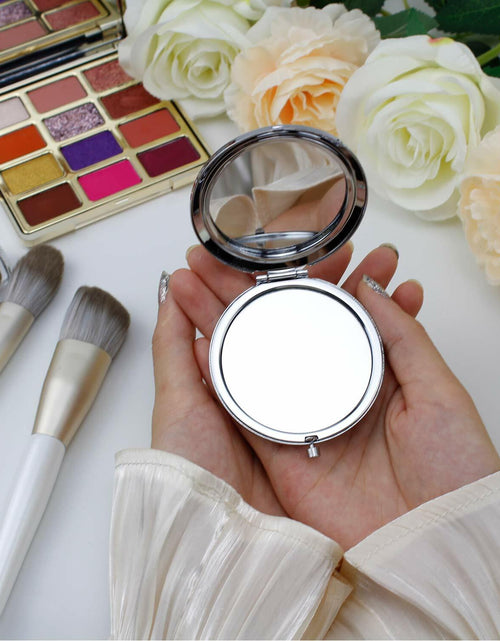 Load image into Gallery viewer, COFOZA Stainless Steel Rose Gold Compact Travel Makeup Mirror Classic Style
