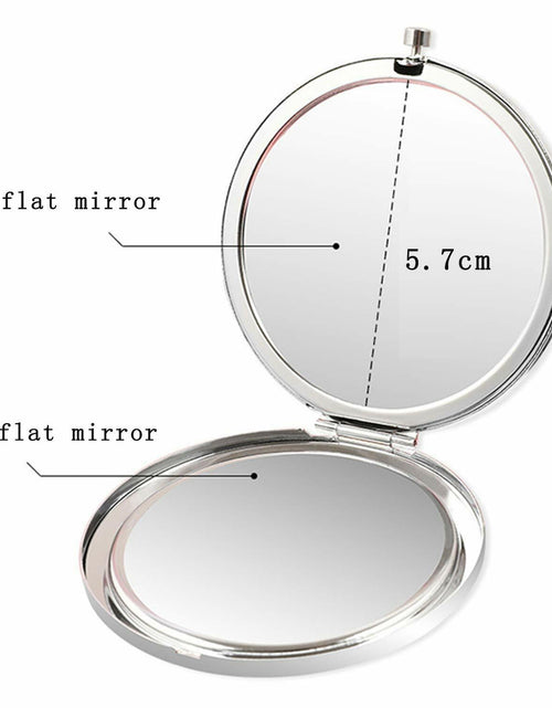 Load image into Gallery viewer, COFOZA Stainless Steel Rose Gold Compact Travel Makeup Mirror Classic Style
