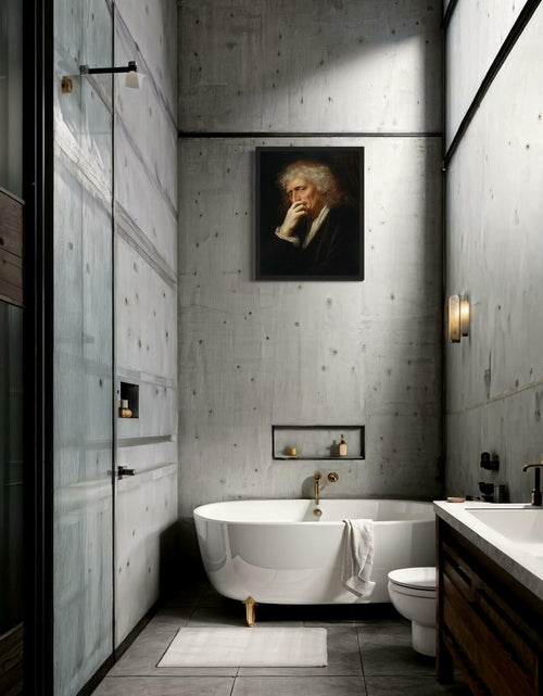 Load image into Gallery viewer, aj decor Isaac Newton Bathroom Wall Art Print Poster 8x10 inches Unframed
