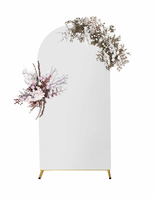 Load image into Gallery viewer, Yupend Wedding Arch Frame Metal Backdrop Stand 7.2FT Gold Balloon Arch
