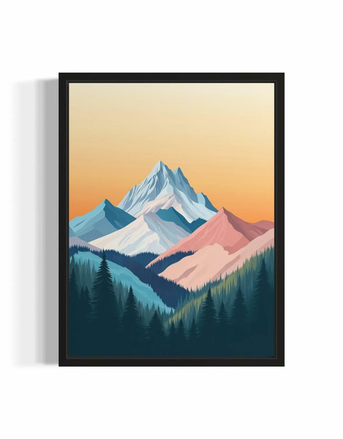 Load image into Gallery viewer, aj decor Shasta Trinity Alps Wall Art Print Poster 8x10 Portrait Paper
