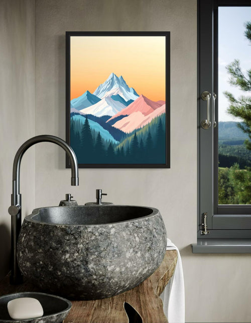 Load image into Gallery viewer, aj decor Shasta Trinity Alps Wall Art Print Poster 8x10 Portrait Paper
