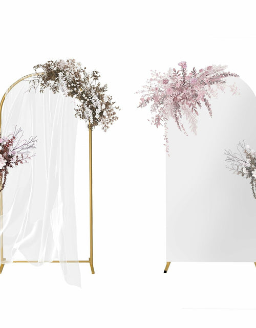 Load image into Gallery viewer, Yupend Wedding Arch Frame Metal Backdrop Stand 7.2FT Gold Balloon Arch

