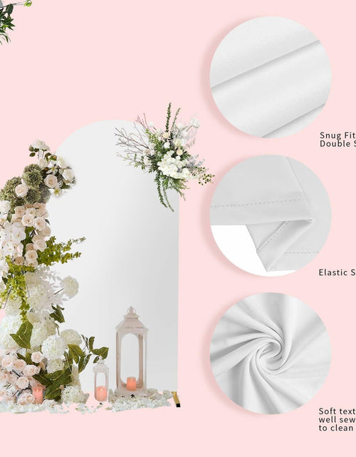 Load image into Gallery viewer, Yupend Wedding Arch Frame Metal Backdrop Stand 7.2FT Gold Balloon Arch
