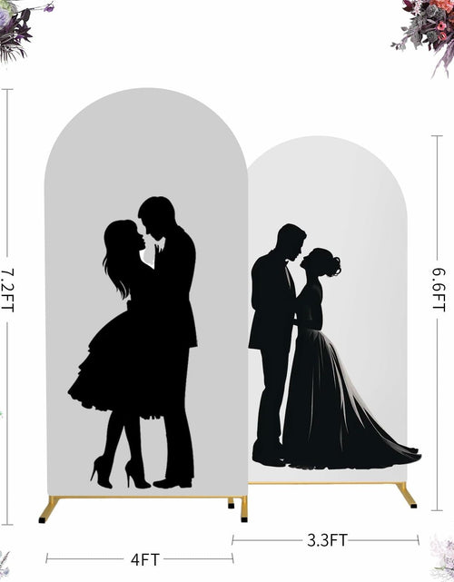 Load image into Gallery viewer, Yupend Wedding Arch Frame Metal Backdrop Stand 7.2FT Gold Balloon Arch
