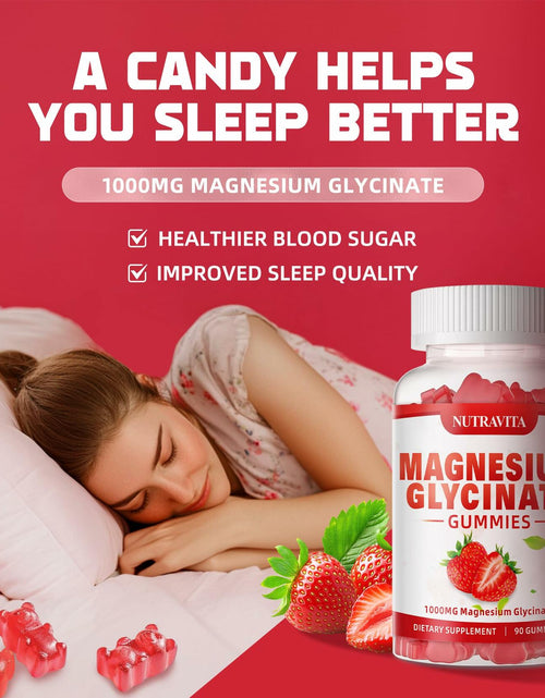 Load image into Gallery viewer, BESTBY 09/26 Nutravita Magnesium Glycinate Gummies 1000mg L-Threonate VitD B6
