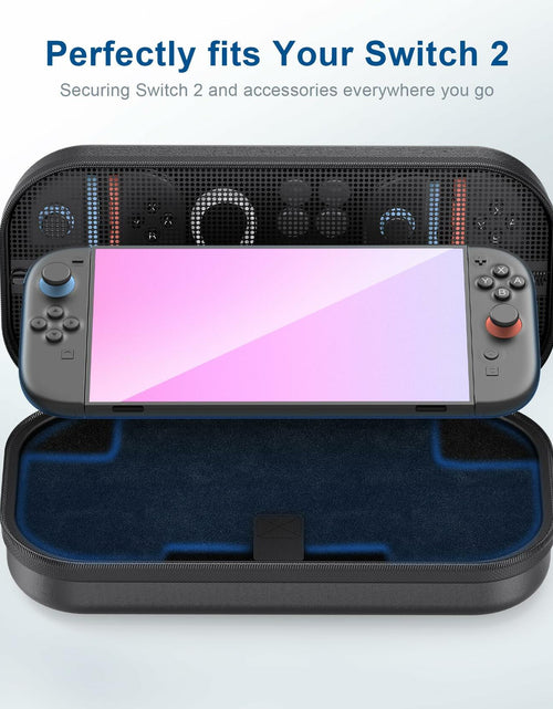 Load image into Gallery viewer, STARTRC GAMES Switch 2 Carrying Case Large PU Hard Travel Bag Black
