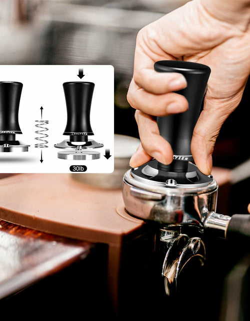 Load image into Gallery viewer, LANLYSEN Espresso Tamper 53.3mm Spring-loaded Calibrated Stainless Steel Base
