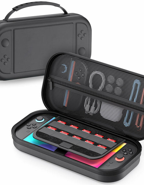 Load image into Gallery viewer, STARTRC GAMES Switch 2 Carrying Case Large PU Hard Travel Bag Black
