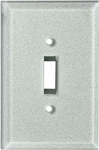 Load image into Gallery viewer, SWITCH HITS Silver Glass Mirror Light Switch Cover Plate 1 Toggle 3.5x5.25

