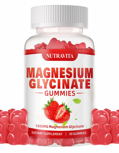 Load image into Gallery viewer, BESTBY 09/26 Nutravita Magnesium Glycinate Gummies 1000mg L-Threonate VitD B6

