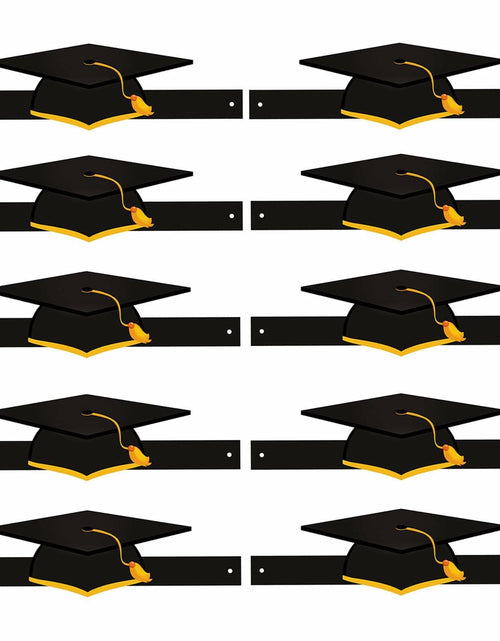 Load image into Gallery viewer, Soochat Graduation Paper Caps 2026 Black Hat Party Costume Accessories 10Pcs

