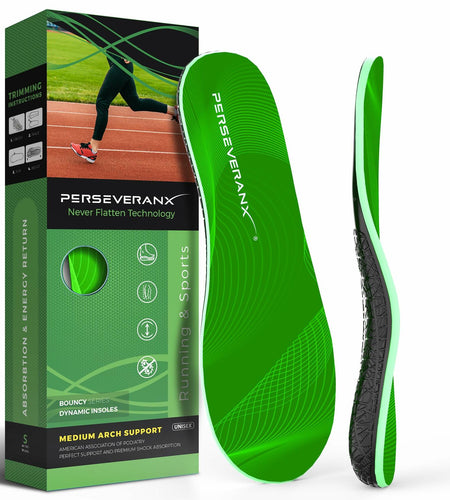 Perseveranx NASA Running Insoles Arch Support XL M12.5 W13.5-15.5