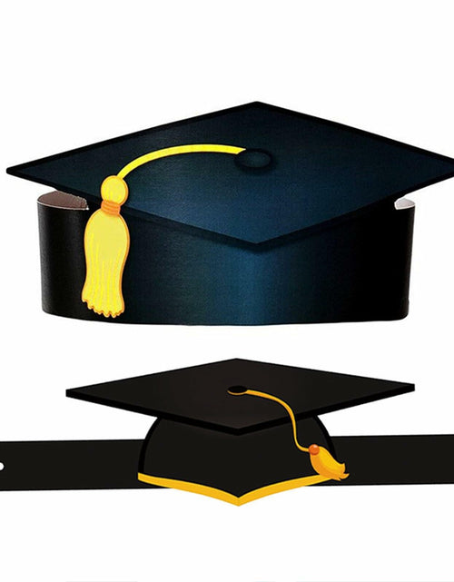 Load image into Gallery viewer, Soochat Graduation Paper Caps 2026 Black Hat Party Costume Accessories 10Pcs
