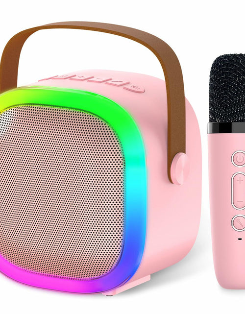 Load image into Gallery viewer, OUTUVAS Karaoke Microphone Machine for Kids Ages 4-12 Pink
