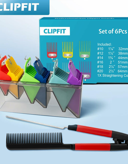 Load image into Gallery viewer, CLIPFIT Extra Long Clipper Guards Set Compatible with Andis Master #10-16
