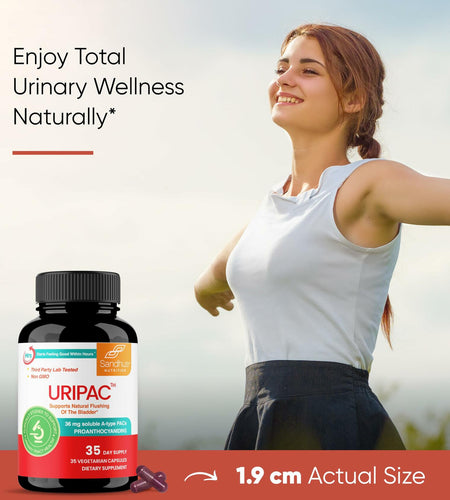 BestBy06/26 Sandhu's Uripac 36mg PACs Cranberry Extract 35 Capsules