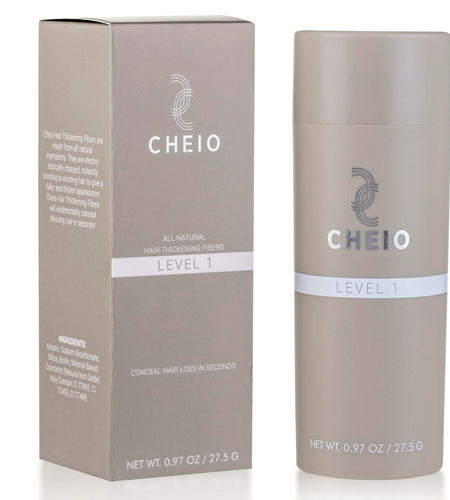 BestBy07/26 Cheio Hair Thickening Fibers 27.5g Level 1 Light Brown Keratin