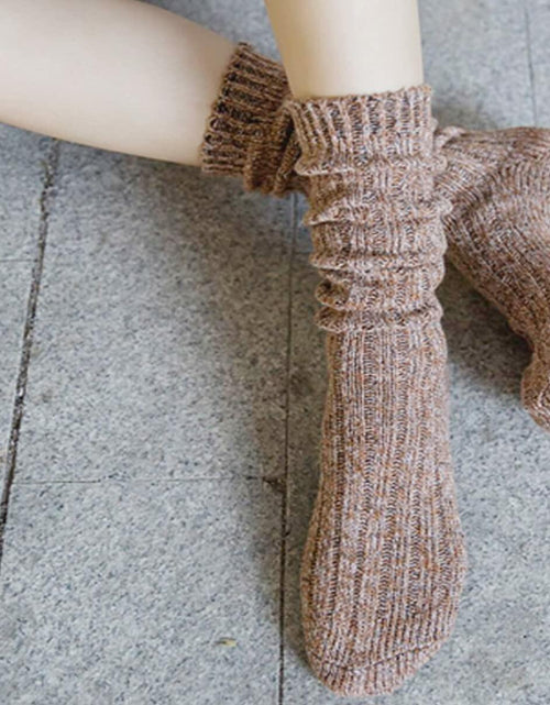 Load image into Gallery viewer, TINTAO Women Winter Wool Cable Knit Knee High Boot Socks 3 Pairs Size 5-11 A06
