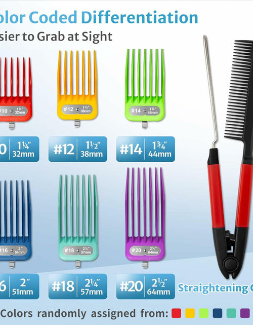 Load image into Gallery viewer, CLIPFIT Extra Long Clipper Guards Set Compatible with Andis Master #10-16
