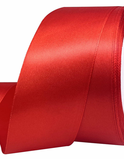Load image into Gallery viewer, MEYIART Red Ribbon 1.5in 25 Yards Polyester Wedding Gift Wrapping Bow
