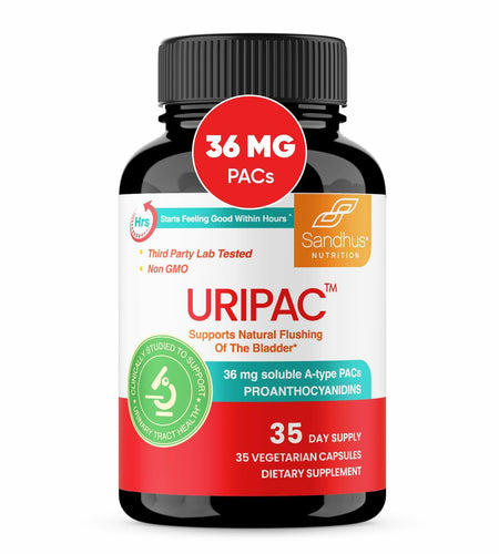 BestBy06/26 Sandhu's Uripac 36mg PACs Cranberry Extract 35 Capsules