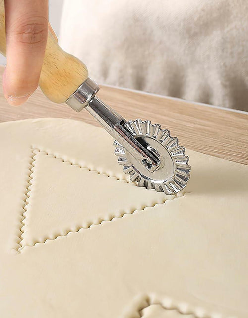Load image into Gallery viewer, zeite Pasta Press Maker Stamp Set Round Square Heart Ravioli Mold Silver
