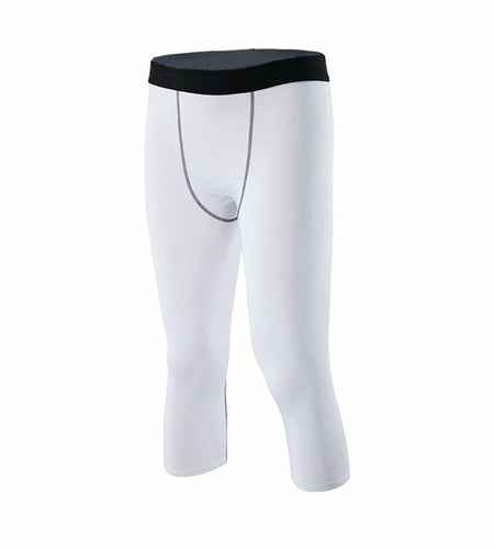 Smatstyle Men's 3/4 Compression Athletic Capri Leggings Size M