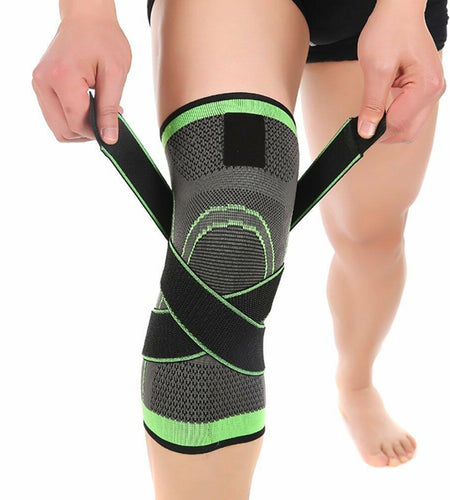 ASOONYUM Knee Sleeve Compression Support Joint Pain Relief Green Single Size XL