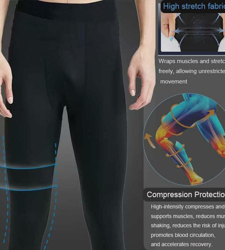Smatstyle Men's 3/4 Compression Athletic Capri Leggings Size M
