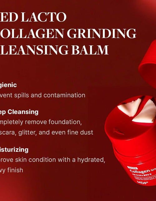 Load image into Gallery viewer, MDP+ Red Lacto Collagen Cleansing Balm 1.69oz Pore Cleanser Hydrating Travel
