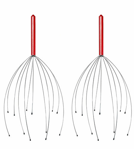 YAO & BEI Scalp Massager Tool Head Scratcher Stress Reliever Rubber Beads 4 Pack