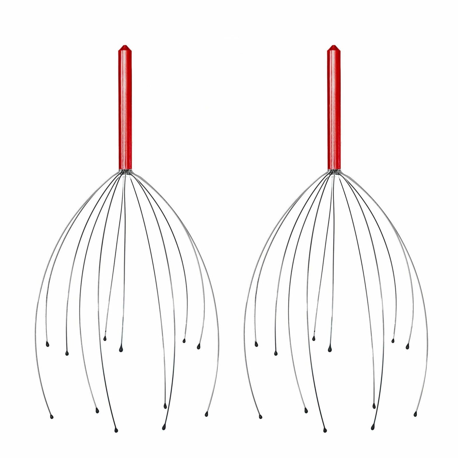YAO & BEI Scalp Massager Tool Head Scratcher Stress Reliever Rubber Beads 4 Pack