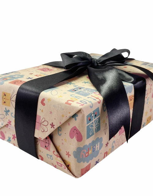 Load image into Gallery viewer, MEYIART Black Satin Ribbon 1.5in x 25yds Wedding Gift Wrapping Polyester
