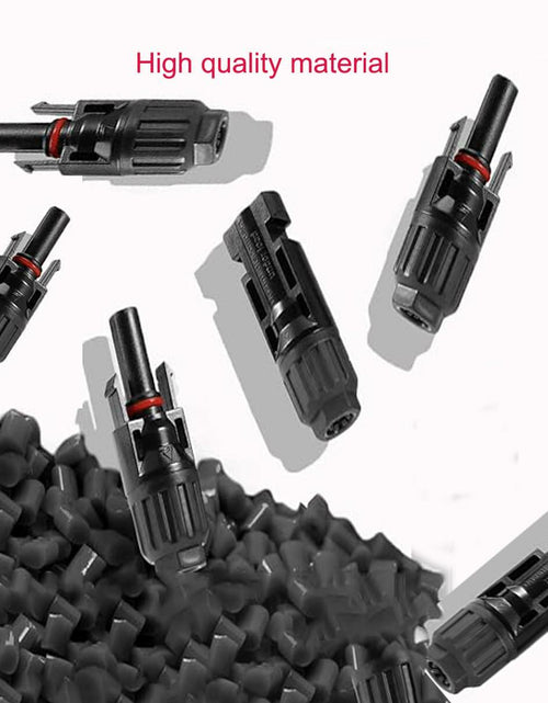 Load image into Gallery viewer, Daohaodeli Solar Connectors 30A 12AWG 1-3 Y Branch Adapter Cable Pair Red+Black
