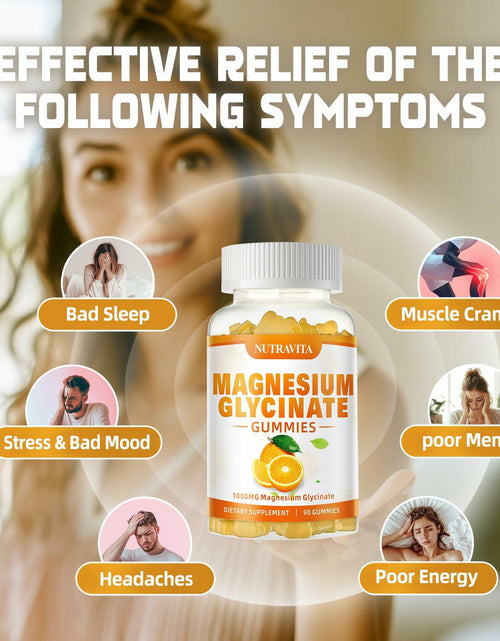 Load image into Gallery viewer, BESTBY09/26 Nutravita Magnesium Glycinate Gummies 1000mg L-Threonate VitD B6
