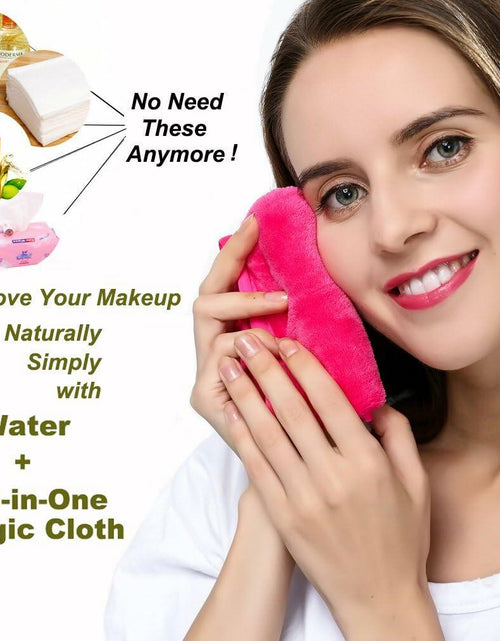 Load image into Gallery viewer, PleasingCare Makeup Remover Cloth Cleansing Towel Chemical Free 3 Count Rosy
