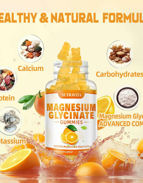 Load image into Gallery viewer, BESTBY09/26 Nutravita Magnesium Glycinate Gummies 1000mg L-Threonate VitD B6

