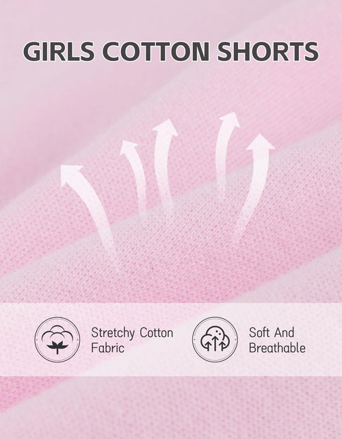 Load image into Gallery viewer, HoeVou Girls Cotton Cartwheel Biker Bermuda Shorts 4 Pack Multi-Color Size 5-6X
